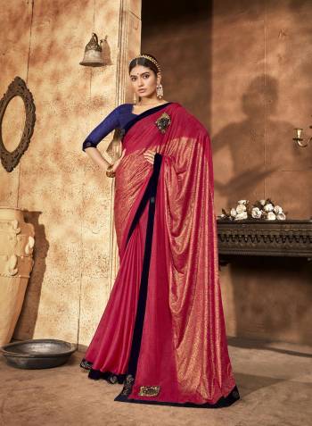 Looking This Partywear Saree Are Fine Saree Paired With Blouse.This Saree Are Lycra And Blouse Are Art Silk Fabric With Heavy Designer Peach Butta Work. Buy This Pretty Saree Now.