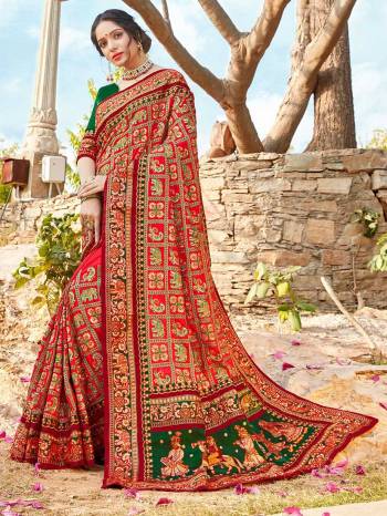 Attrective This Traditinol Look Fine Colored Saree Paired With Contreased Blouse.This Heavy Designer Embroidery With Diamond Work Saree Is Satin Silk Based Which Gives A Rich Look To Your Personality. Buy This Pretty Saree Now.