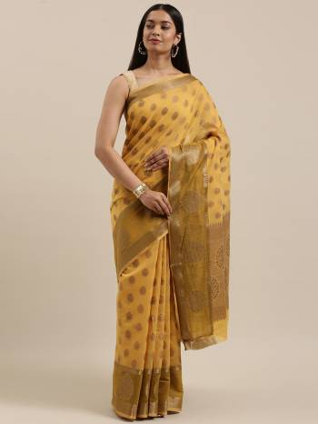 Looking This Partywear Saree Are Fine Saree Paired With Blouse.This Saree And Blouse Are Cotton Handloom Fabric With Heavy Wevon Designer Work Based. Buy This Pretty Saree Now.