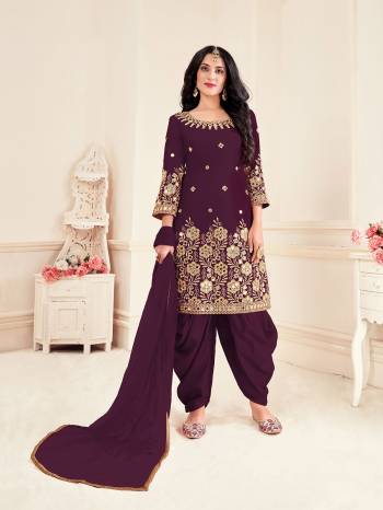 Attrective This Designer Long Length Suit In Lovely Color.?Its Pretty Designer Embroidery And Real Mirror Work Top And Bottom Are Bitalian Soft Silk Based Paired With Net Fabricated Dupatta Which Gives An Attractive To The Suit.