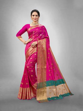 Looking This Partywear Saree Are Fine Saree Paired With Blouse.This Saree And Blouse Are Dupion Silk Fabric With Heavy Wevon Designer Work. Buy This Pretty Saree Now.