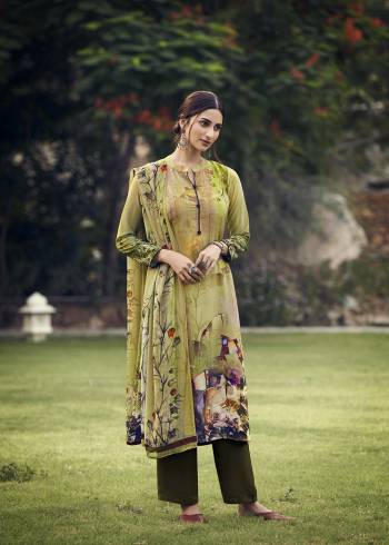 Attrective This Designer Long Length Suits In Lovely Color.?Its Pretty Designer Digital Printed Top And Bottom Is Butterfly Sorer Crepe Based Paired With Batterfly Georgette Fabricated Dupatta Which Gives An Attractive To The Dress.