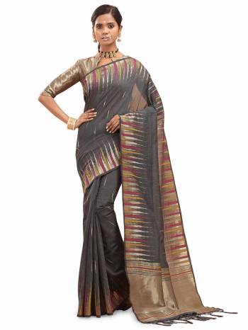 Look This Saree Are Fine Saree Paired With Blouse.This Saree And Blouse Are Cotton Silk With Wevon Designer Work Based Fabric. Buy This Pretty Saree Now.