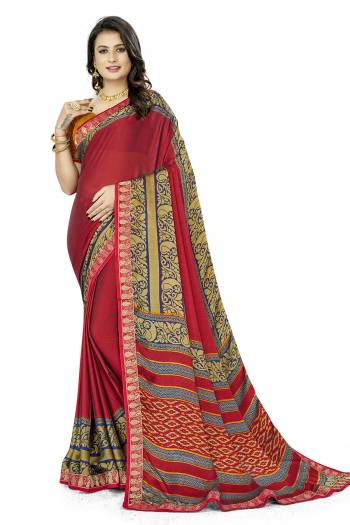 Attrective This Designer Saree Are Fine Saree Paired With Blouse.This Saree And Blouse Are Rangoli Silk Based Fabric With Gala Designer Printed. Buy This Pretty Saree Now.