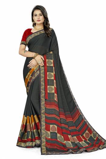 Attrective This Designer Saree Are Fine Saree Paired With Blouse.This Saree And Blouse Are Rangoli Silk Based Fabric With Gala Designer Printed. Buy This Pretty Saree Now.