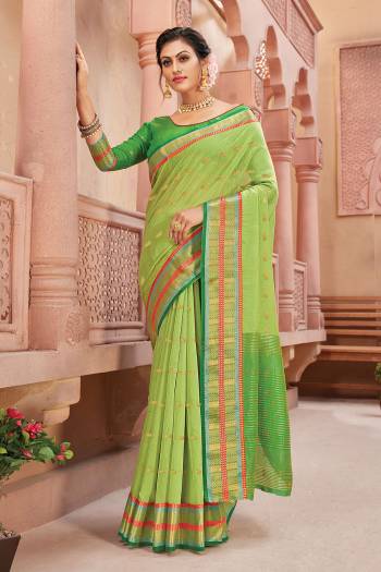 Garb This Saree Are Fine Saree Paired With Blouse.This Saree And Blouse Are Handloom Silk Fabric With Wevon Designer Work. Buy This Pretty Saree Now.