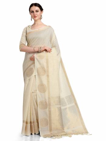 Looking This Partywear Saree Are Fine Saree Paired With Blouse.This Saree And Blouse Are Cotton Silk Fabric With Weaving Designer Work Based. Buy This Pretty Saree Now.