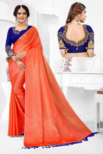 Attrective This Partywear Saree Are Fine Saree Paired With Blouse.This Saree Are Organza With Smok And Blouse Are Art Silk Based Fabric With Designer Embroidery Work. Buy This Pretty Saree Now.