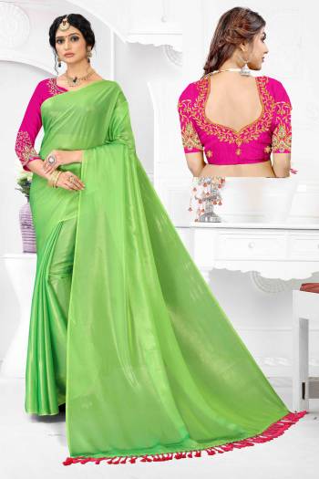 Attrective This Partywear Saree Are Fine Saree Paired With Blouse.This Saree Are Organza With Smok And Blouse Are Art Silk Based Fabric With Designer Embroidery Work. Buy This Pretty Saree Now.