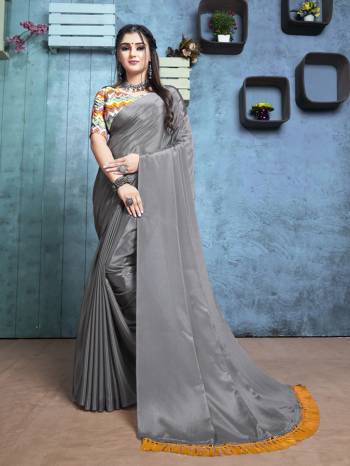 Look Attrective This Partywear Saree Are Fine Saree Paired With Blouse.This Saree Are Chinon Chiffon And Blouse Are Art Silk Based Fabric With Sequance Embroidery Work. Buy This Pretty Saree Now.