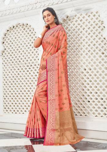 Looking This Traditional Saree Are Fine Saree Paired With Blouse.This Saree And Blouse Are Cotton Handloom Based Fabric With Heavy Wevon Designer Work. Buy This Pretty Saree Now.