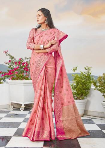 Looking This Traditional Saree Are Fine Saree Paired With Blouse.This Saree And Blouse Are Cotton Handloom Based Fabric With Heavy Wevon Designer Work. Buy This Pretty Saree Now.