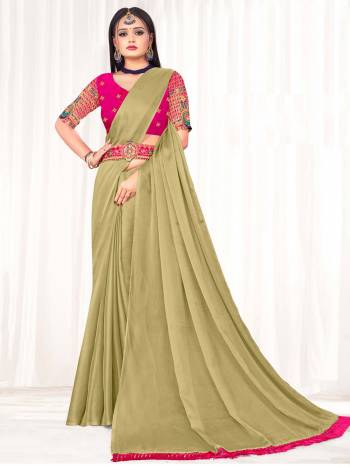  Attrective Look This Fastival Saree Are Fine Saree Paired With Blouse.This Saree Are Moss Chiffon And Blouse Are Art Silk Based Fabric With Designer Embroidery Work With Heavy Belt Work . Buy This Pretty Saree Now.