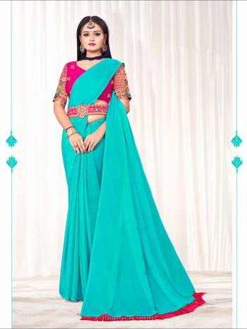  Attrective Look This Fastival Saree Are Fine Saree Paired With Blouse.This Saree Are Moss Chiffon And Blouse Are Art Silk Based Fabric With Designer Embroidery Work With Heavy Belt Work . Buy This Pretty Saree Now.