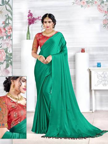 Attrective This Partywear Saree Are Fine Saree Paired With Contrasted Blouse.This Saree Are Chinon Chiffon And Blouse Are Art Silk Based Fabric With Embroidery And Stone Work. Buy This Pretty Saree Now.