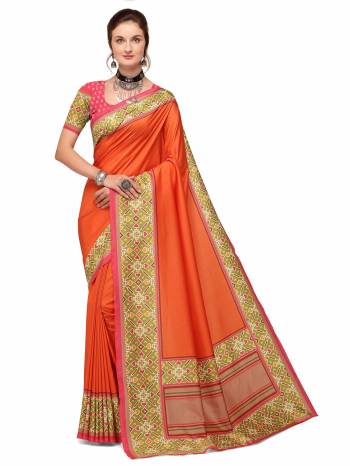 Attrective This Traditional Saree Are Fine Saree Paired With Contrasted Blouse.This Saree And Blouse Are Crepe Silk Fabric With Heavy Designer Digital Printed. Buy This Pretty Saree Now.