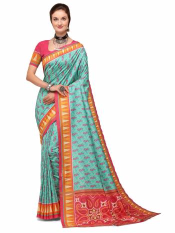 Attrective This Traditional Saree Are Fine Saree Paired With Contrasted Blouse.This Saree And Blouse Are Crepe Silk Fabric With Heavy Designer Digital Printed. Buy This Pretty Saree Now.