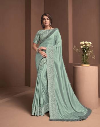 Looking This Stylist Partywear Saree Are Fine Saree Paired With Blouse.This Saree And Blouse Are Fancy Art Silk Fabric With Heavy Designer Embroidery Work. Buy This Pretty Saree Now.