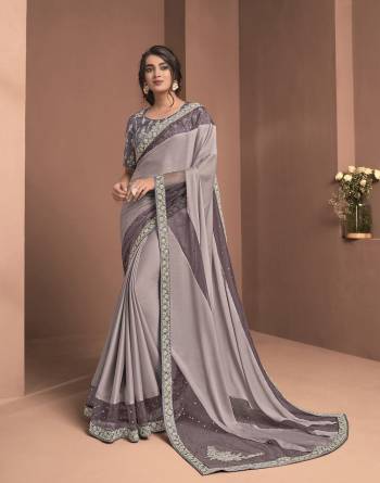 Looking This Stylist Partywear Saree Are Fine Saree Paired With Blouse.This Saree And Blouse Are Fancy Art Silk Fabric With Heavy Designer Embroidery Work. Buy This Pretty Saree Now.