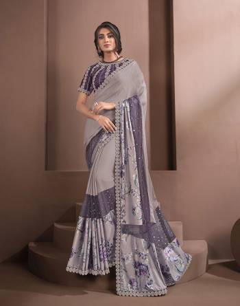 Looking This Stylist Partywear Saree Are Fine Saree Paired With Blouse.This Saree And Blouse Are Fancy Art Silk Fabric With Heavy Designer Embroidery Work. Buy This Pretty Saree Now.