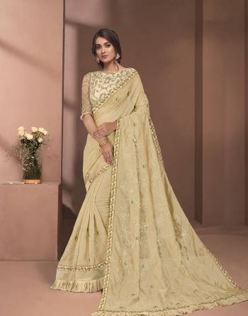 Looking This Stylist Partywear Saree Are Fine Saree Paired With Blouse.This Saree And Blouse Are Fancy Art Silk Fabric With Heavy Designer Embroidery Work. Buy This Pretty Saree Now.