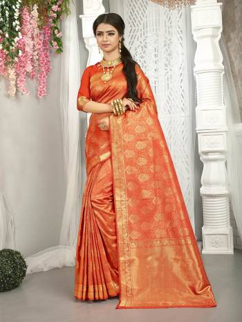 Looking This Stylist Partywear Saree Are Fine Saree Paired With Blouse.This Saree And Blouse Are Fancy Silk Fabric With Heavy Designer Wevon Work. Buy This Pretty Saree Now.