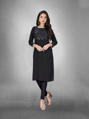 Attrective This Readymade Long Kurti In Fine Color Fabricated On Slub Cottom Beautified With Designer Embroidery Work. It Is Light In Weight And Easy To Carry All Day Long. 