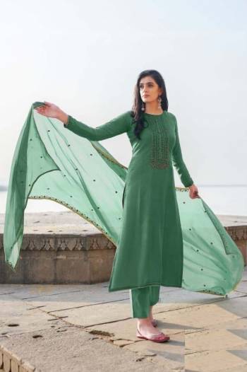 Attrective This Designer Straight Suits In Lovely Color.?Its Pretty Designer Multy Embroidery Work Top Is Georgette Based Paired Bottom Santoon With Batterfly Georgette Fabricated Dupatta Which Gives An Attractive To The Dress.