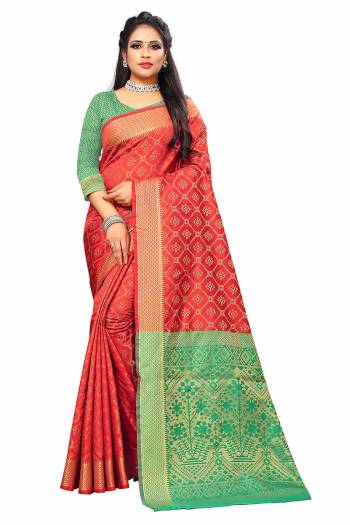 Looking This Traditional Saree Are Fine Saree Paired With Contrasted Blouse.This Saree Are Patola Silk And Blouse Are Broket Silk Fabric With Heavy Weaving Designer Work. Buy This Pretty Saree Now.