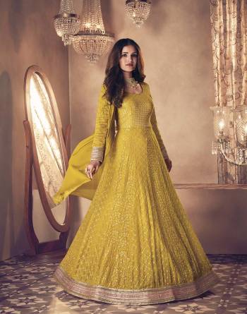 Attrective Look This Designer Long Length Readymade Suit In Lovely Color.Its Pretty Heavy Designer Embroidery Work Top Is Georgette Based Paired With Dull Santoon Bottom And Nazmeen Fabricated Dupatta Which Gives An Attractive To The Suit.