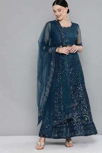 Best This Wedding Partywear Heavy Designer Lehenga Choli And Dupatta In Fine Color Fabricated On Net Beautified Fabric With Designer Sequance Embroidery Work. Buy Now.