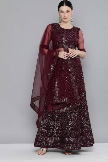 Best This Wedding Partywear Heavy Designer Lehenga Choli And Dupatta In Fine Color Fabricated On Net Beautified Fabric With Designer Sequance Embroidery Work. Buy Now.