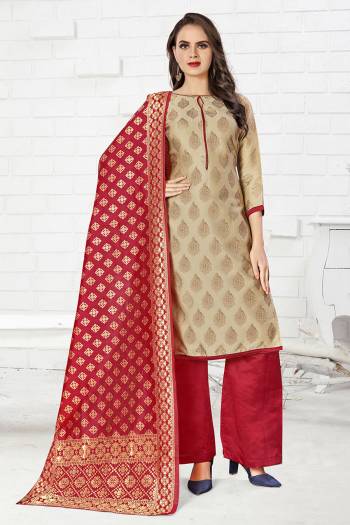 Looking This Suits Are Fine Color With Weaving Designer. Top Are Banarasi Silk And Bottom Are Tapeta Silk With Dupatta Are Banarasi Silk Fabric Base Lovely Dress.