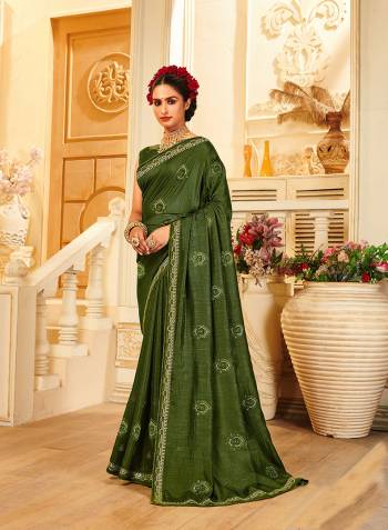 Adorn The Pretty Angelic Look Wearing This Heavy Designer Embroidery Butta Work Saree In Fine Color Paired With Blouse. This Saree And Blouse Is Fabricated On Vichitra Silk Paired. Its Pretty Color Pallete Will Give An Attractive Look To Your Personality. 