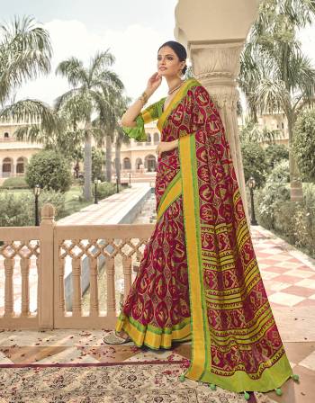 Garb This Partywear Saree Are Fine Saree Paired With Blouse.This Saree Are Brasso Based And Blouse Art Silk Fabric With Heavy Wevon Designer With Brasso Cutting Printed. Buy This Pretty Saree Now.