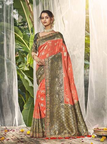 Adorn The Pretty Angelic Look Wearing This Heavy Designer Wevon And  Embroidery Work Saree In Fine Color Paired With Blouse. This Saree Are Viscose And Blouse Is Fabricated On Art Silk Paired. Its Pretty Color Pallete Will Give An Attractive Look To Your Personality. 