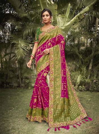 Adorn The Pretty Angelic Look Wearing This Heavy Designer Wevon And  Embroidery Work Saree In Fine Color Paired With Blouse. This Saree Are Viscose And Blouse Is Fabricated On Art Silk Paired. Its Pretty Color Pallete Will Give An Attractive Look To Your Personality. 