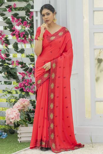  Attrective Look This Fastival Saree Are Fine Saree Paired With Blouse.This Saree And Blouse Are Fancy Art Silk Based Fabric With Designer Thread Embroidery And Stone Work With Blouse. Buy This Pretty Saree Now.