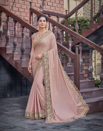 Looking This Stylist Partywear Saree Are Fine Saree Paired With Blouse.This Saree Chinon And Blouse Are Raw Silk Fabric With Heavy Designer Embroidery Work. Buy This Pretty Saree Now.