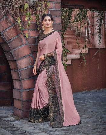 Looking This Stylist Partywear Saree Are Fine Saree Paired With Blouse.This Saree Silk Georgette And Blouse Are Brocade Silk Fabric With Heavy Designer Embroidery Work. Buy This Pretty Saree Now.