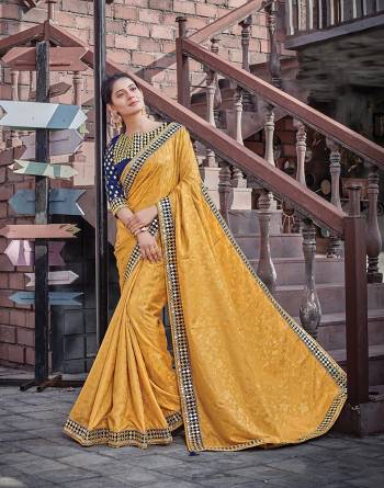 Looking This Stylist Partywear Saree Are Fine Saree Paired With Blouse.This Saree Jacquard Silk And Blouse Are Raw Silk Fabric With Heavy Designer Embroidery Work. Buy This Pretty Saree Now.