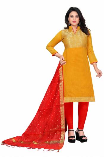 Looking This Suits In Lovely Color.?Its Pretty Top Is Banarasi Jacquard Based Paired Bottom Cotton With Batterfly Banarasi And Naznin Fabricated Dupatta Are Wevon And Embroidery Work. Which Gives An Attractive To The Dress.