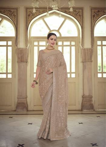 Stylist This Partywear Saree Are Fine Saree Paired With Blouse.This Saree And Blouse Are Fancy Based Fabric With Fancy Designer Embroidery Work. Buy This Pretty Saree Now.