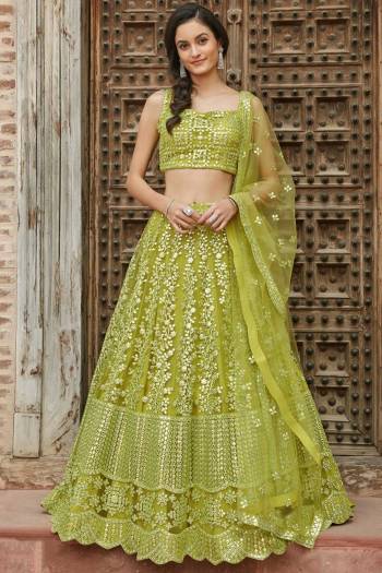 Looking This Wedding Partywear Heavy Designer Lehenga Choli And Dupatta In Fine Color Fabricated On Organza Beautified With Heavy Attractive Designer Embroidery Work. Buy Now.