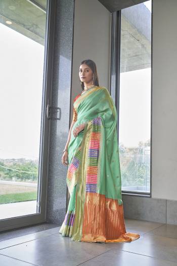 Garb This Traditional Saree Are Fine Saree Paired With Blouse.This Saree And Blouse Are Art Silk Based Fabric With Heavy Jacquard Designer Work. Buy This Pretty Saree Now.