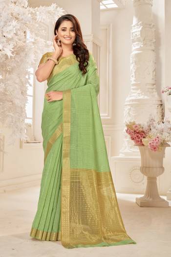 Looking This Stylist Partywear Saree Are Fine Saree Paired With Blouse.This Saree And Blouse Are Cotton Silk Fabric With Heavy Designer Weaving Work. Buy This Pretty Saree Now.