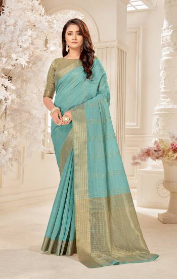 Looking This Stylist Partywear Saree Are Fine Saree Paired With Blouse.This Saree And Blouse Are Cotton Silk Fabric With Heavy Designer Weaving Work. Buy This Pretty Saree Now.