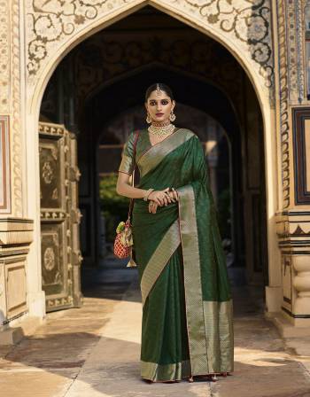 Garb This Stylist Partywear Saree Are Fine Saree Paired With Blouse.This Saree Silk And Blouse Are Jacquard Silk Fabric With Heavy Designer Jacquard Work. Buy This Pretty Saree Now.