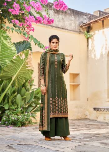 Looking This Designer Collection In Long Length Fine Color.Its Pretty Heavy Designer Digital Printed Top Is Velvet Based Paired With Pashmina Bottom And Velvet Fabricated Dupatta Which Gives An Attractive To The Suit.