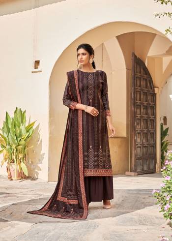 Looking This Designer Collection In Long Length Fine Color.Its Pretty Heavy Designer Digital Printed Top Is Velvet Based Paired With Pashmina Bottom And Velvet Fabricated Dupatta Which Gives An Attractive To The Suit.